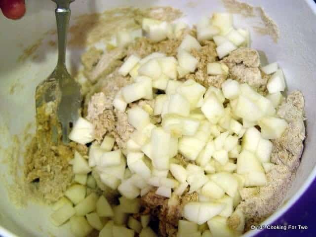 add apple add apple to dough