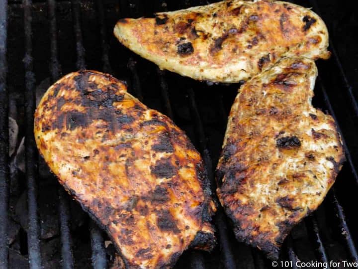 grilled buttermilk chicken on the grill