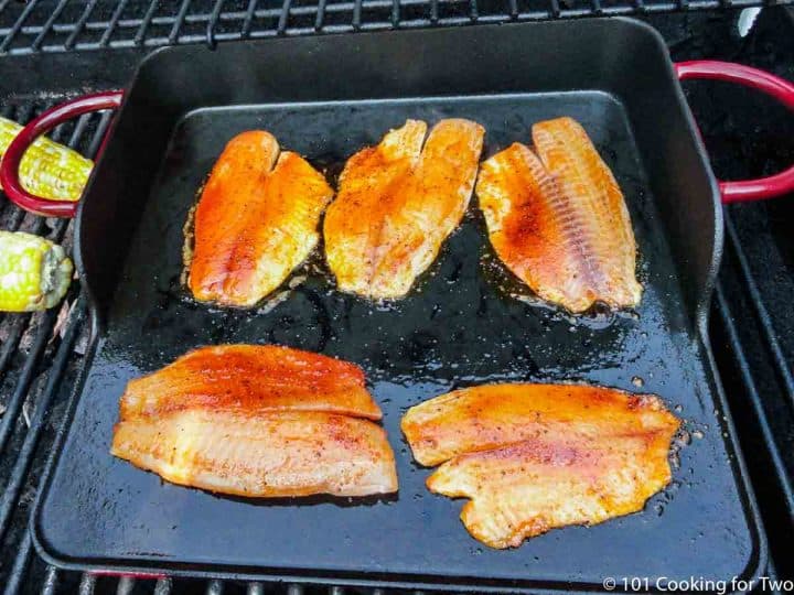 tilapia on grill griddle