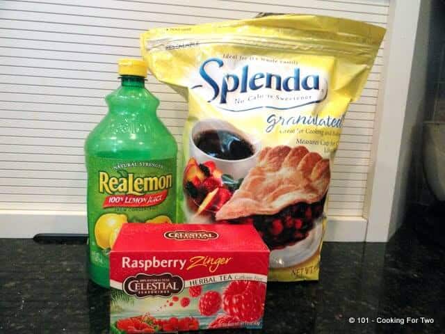 Raspberry tea with splenda and ReaLemon