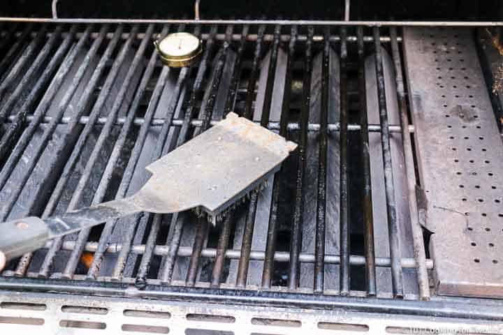 Clean and oil grill grates.