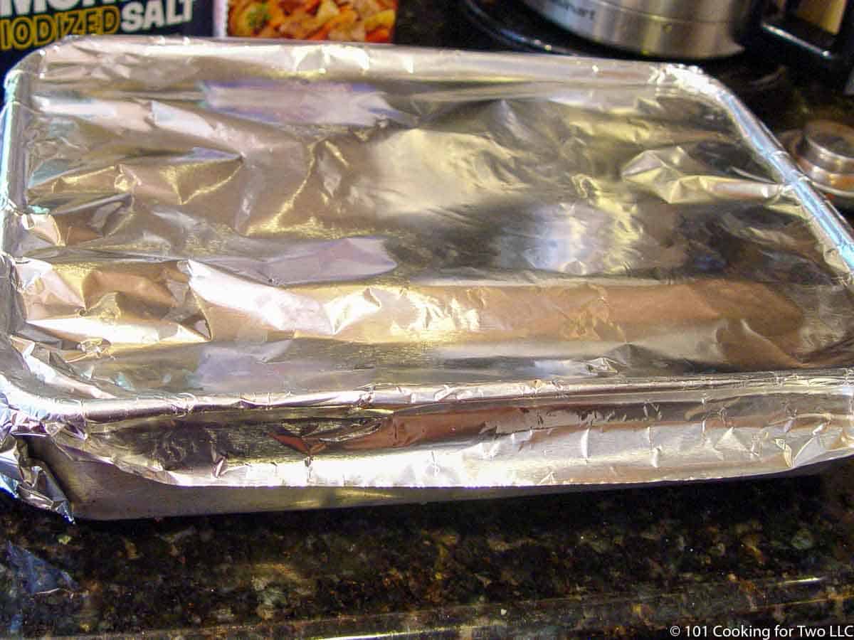 pan sealed tight with foil