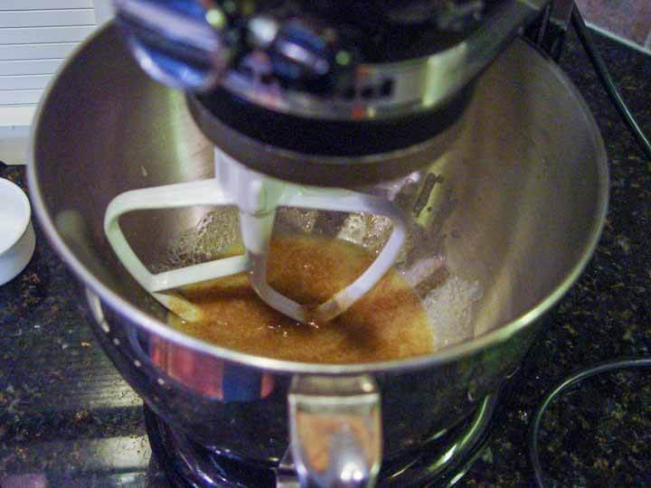 mixing in a stand mixer