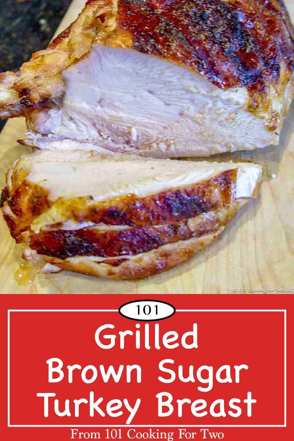 image of grilled turkey breast for Pinterest
