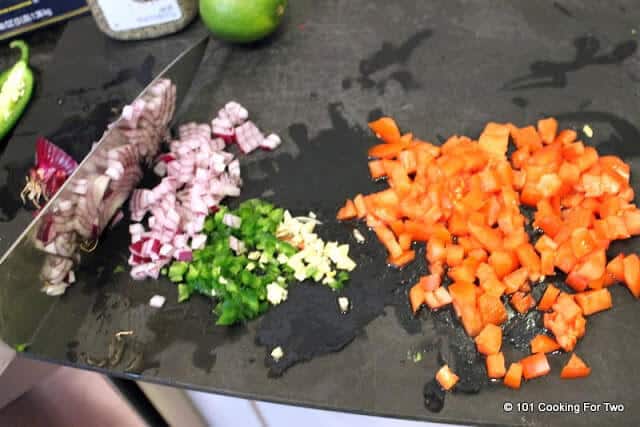 chop the veggies