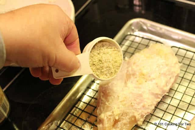 give them a sprinkle of bread crumbs