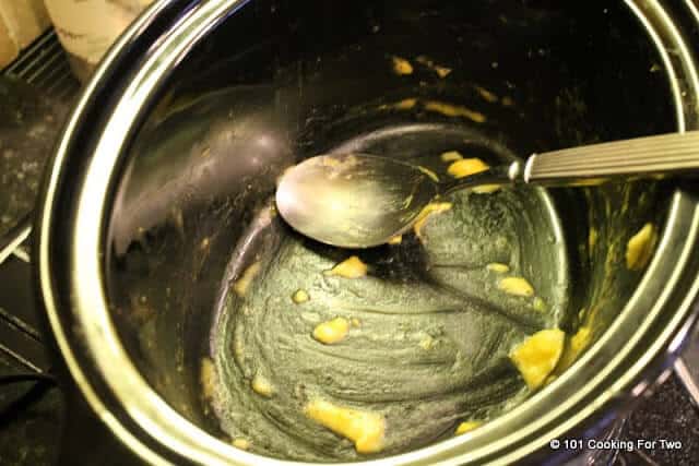 cleaned out crock pot