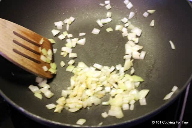 cook the onion