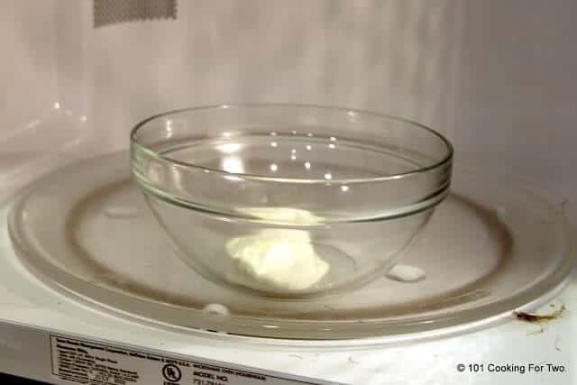 soften the cream cheese