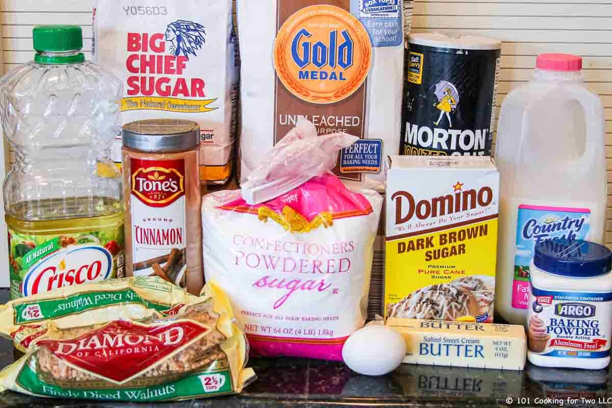 ingredients for muffins.