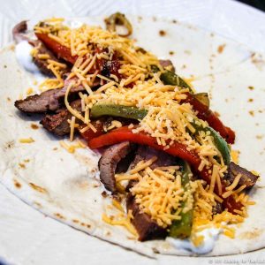 Grilled Flank steak Fajitas from 101 Cooking For Two