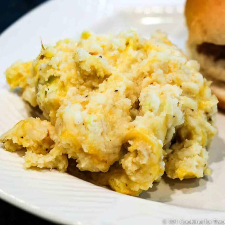 Crock Pot Cheesy Potatoes with Real Potatoes - 101 Cooking For Two