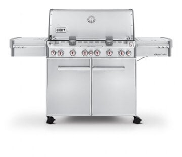 a large gas grill.