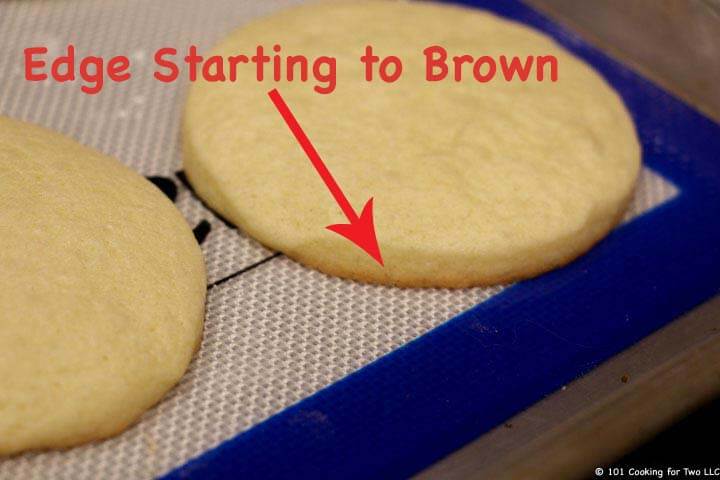 cookie edge browning