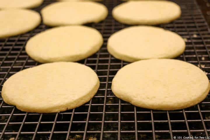 cookies cooling on rack