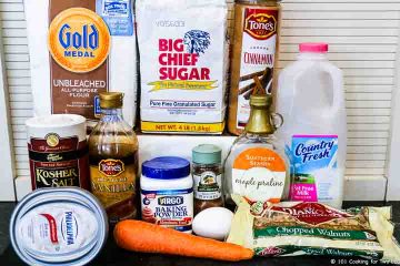 carrot cake pancake ingredients