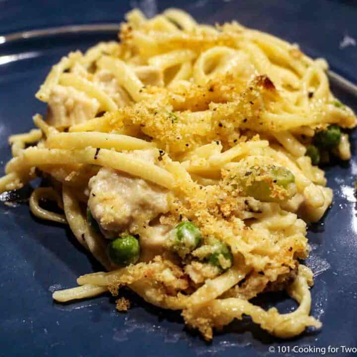Leftover Turkey Tetrazzini with Parmesan Topping