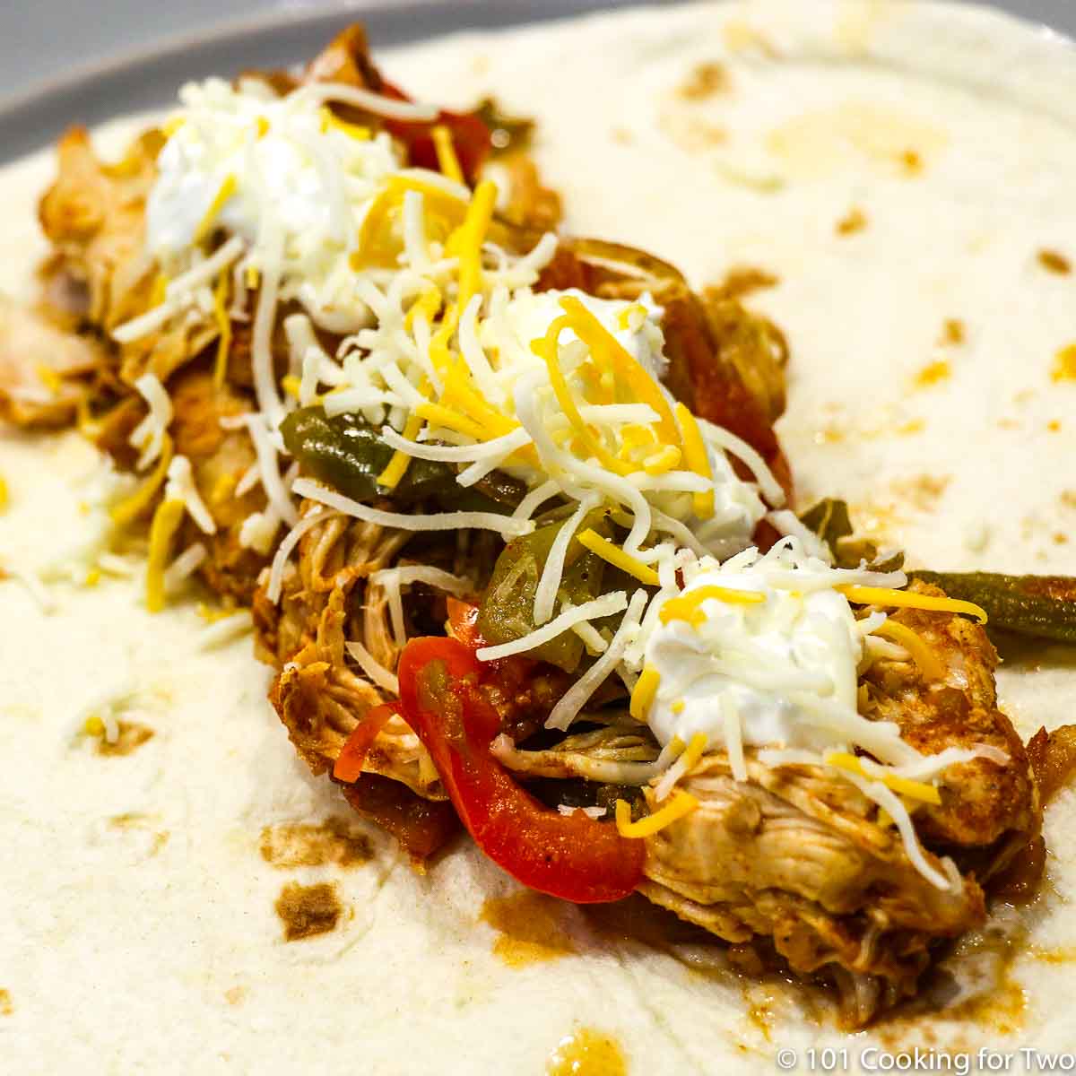 Crockpot Chicken Fajitas from 101 Cooking for Two