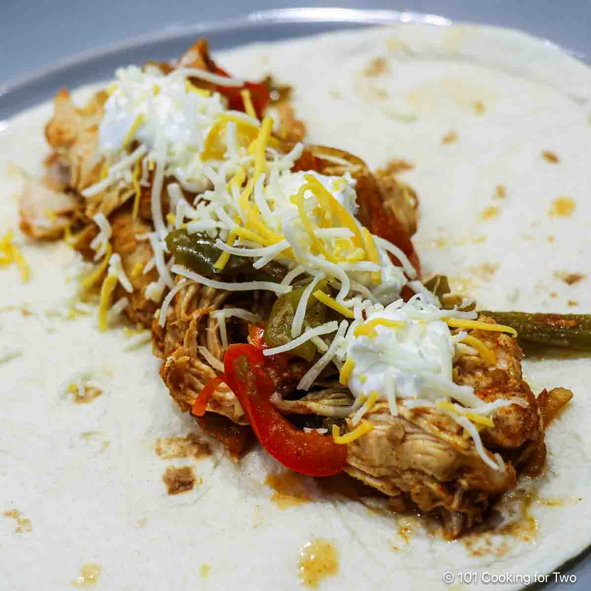 Crockpot Chicken Fajitas from 101 Cooking for Two