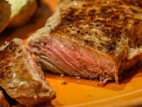 Cast Iron Seared Strip Steak - a flavorful way to make steak!