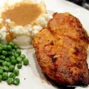 Crispy Oven Fried Chicken with Gravy from 101 Cooking for Two