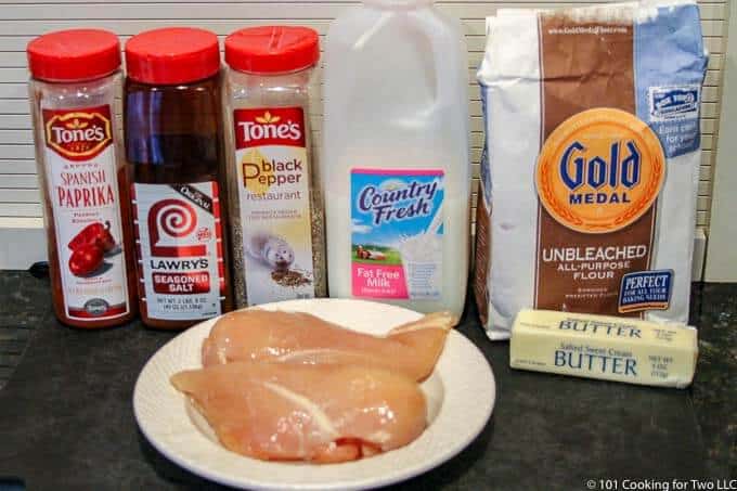 ingredients for oven fried chicken
