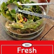 Image of Fresh Spinach Salad for Pinterest