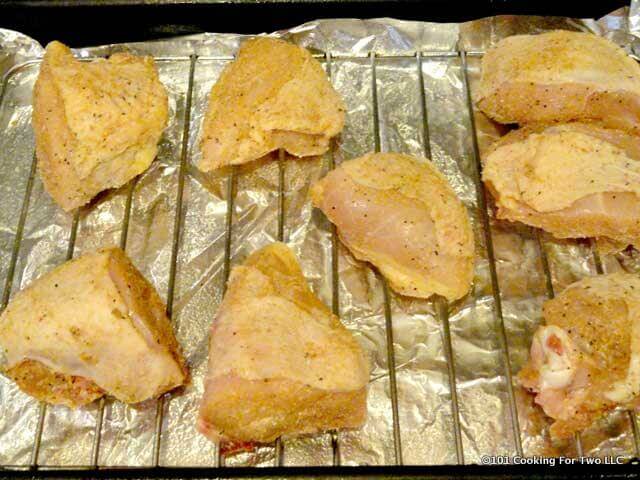 Oven Baked Crispy Garlic Bone-in Skin-on (Split) Chicken ...