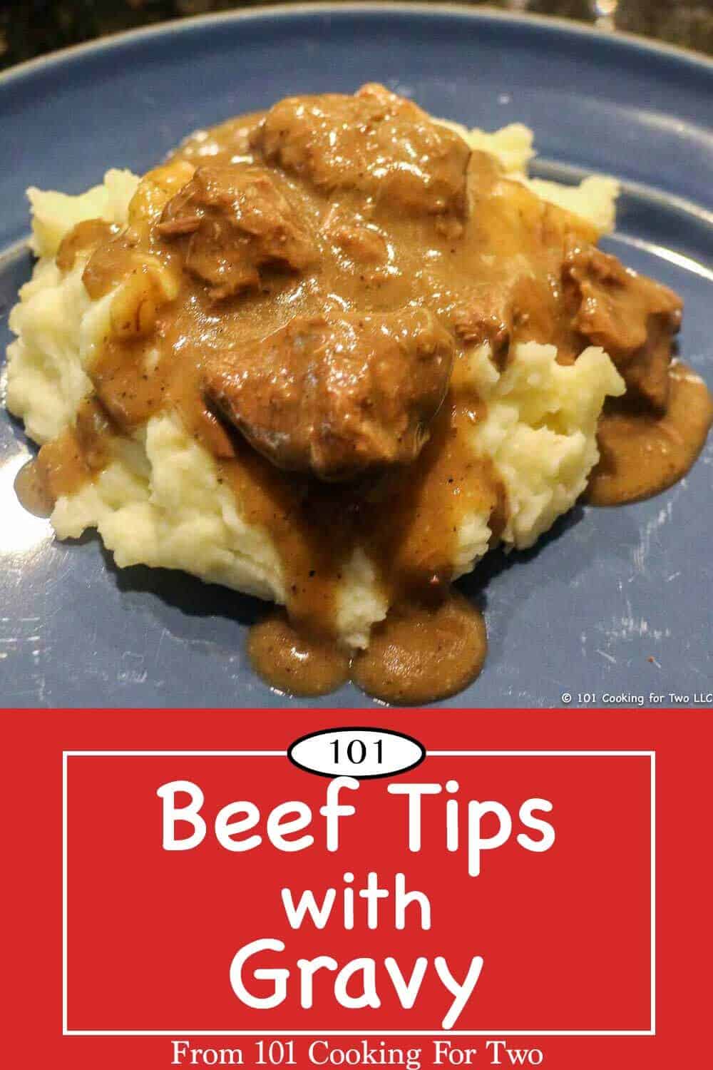 Step by step photo instructions for excellent one pan beef tips with gravy. Guaranteed to become part of your comfort food rotation.  #BeefTipsAndGravy #SirloinTipAndGravy