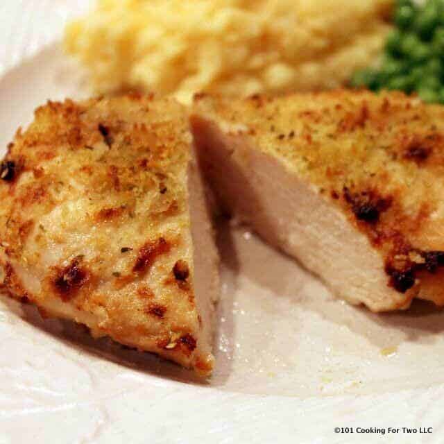 Parmesan Mayonnaise Baked Skinless Chicken Breast from 101 Cooking for Two