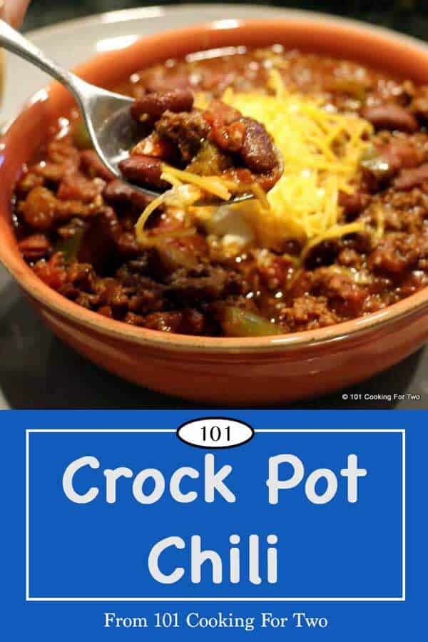 Crock Pot Chili | 101 Cooking For Two
