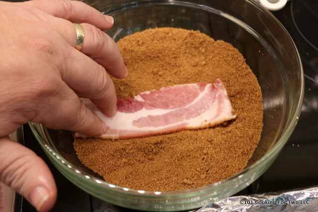 coating bacon with spices