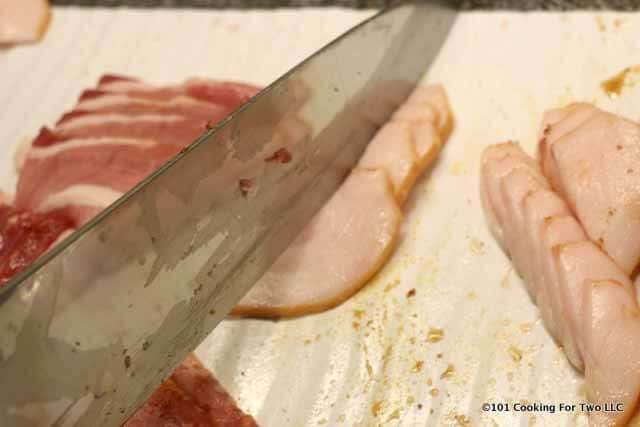 trimming fat off bacon