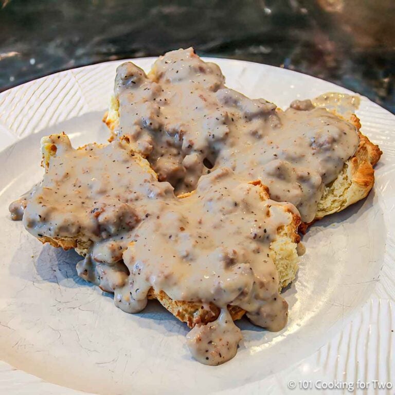 Healthier Sausage Gravy and Biscuits 101 Cooking For Two