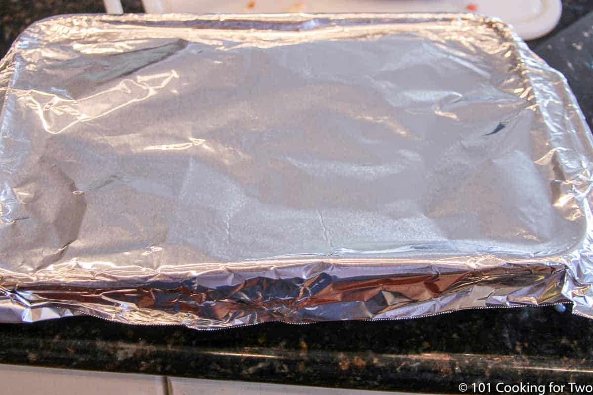 casserole covered tightly with foil