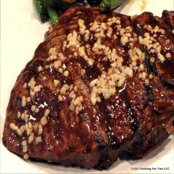 Garlic Grilled Sirloin Steak from 101 Cooking for Two