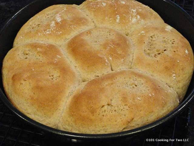 Honey Whole Wheat Dinner Rolls from 101 Cooking for Two