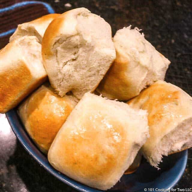 image of a large bowl full of dinner rolls
