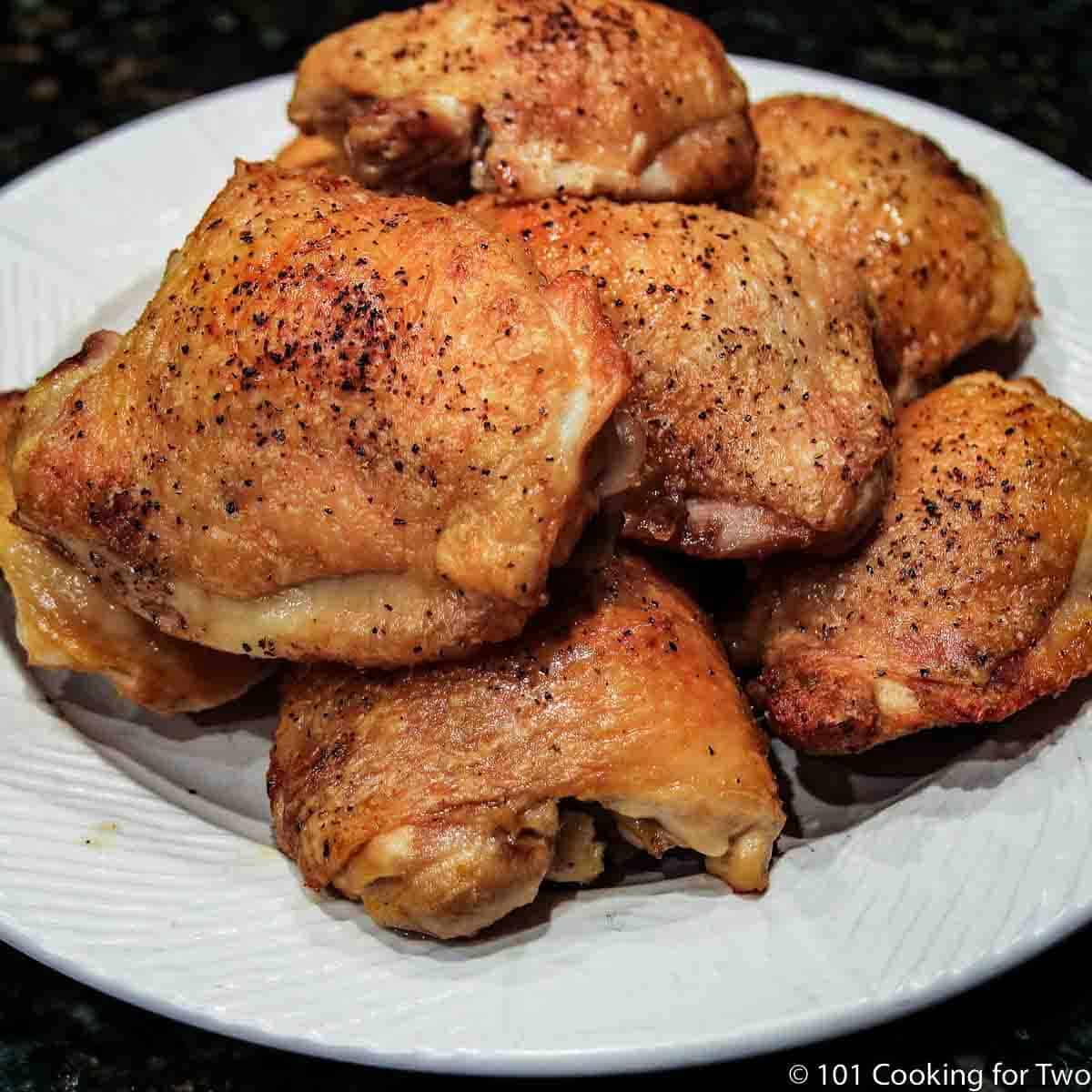 Crispy Baked Chicken Thighs 101 Cooking For Two