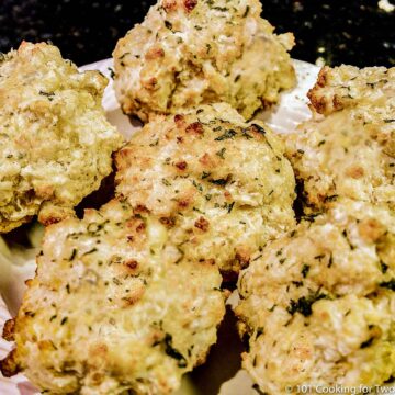 Cheddar bay biscuits copycat on a plate