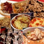 Collage of small crock pot recipes