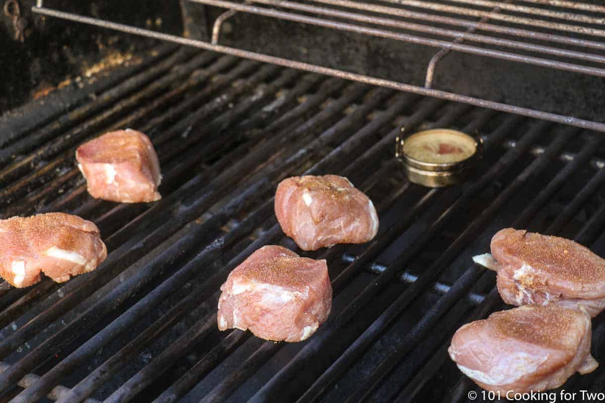 medalions on grill surface