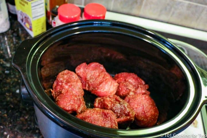 pork tenderloin chunks in crock pot