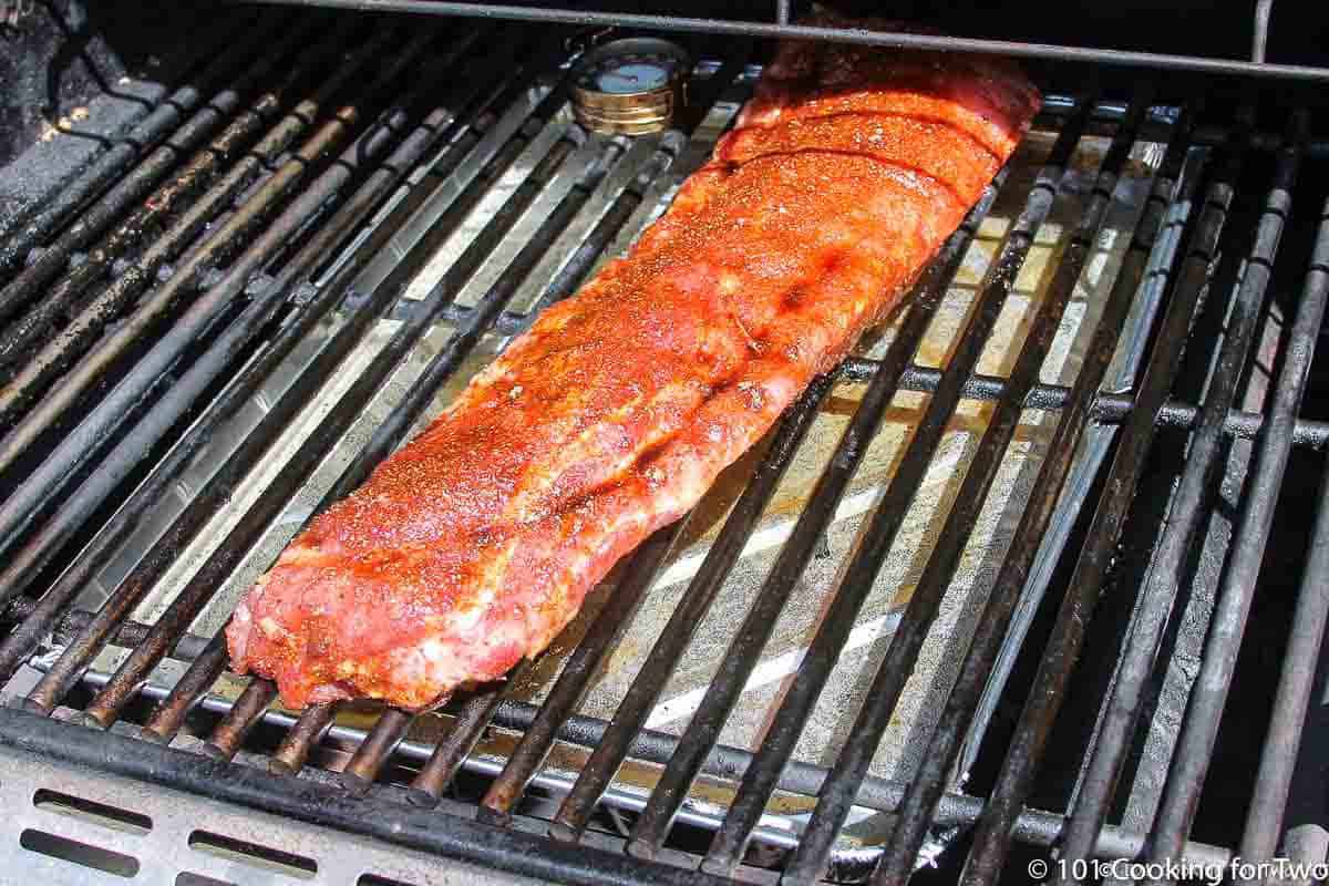 ribs over aluminum drain pan.