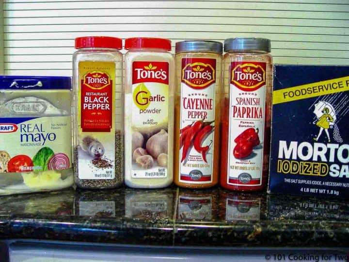 spices with mayo