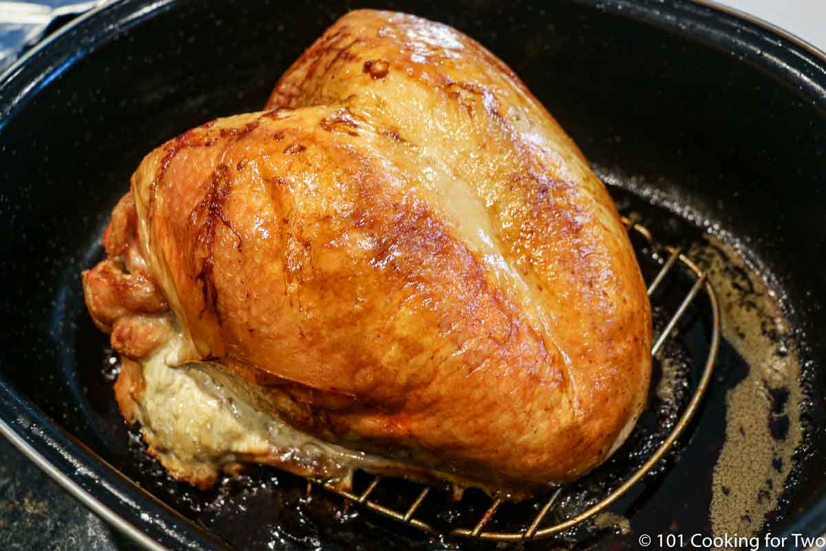 Roasted whole turkey breast.