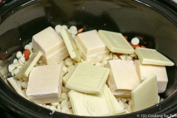 almonds and chocolate in the crock pot