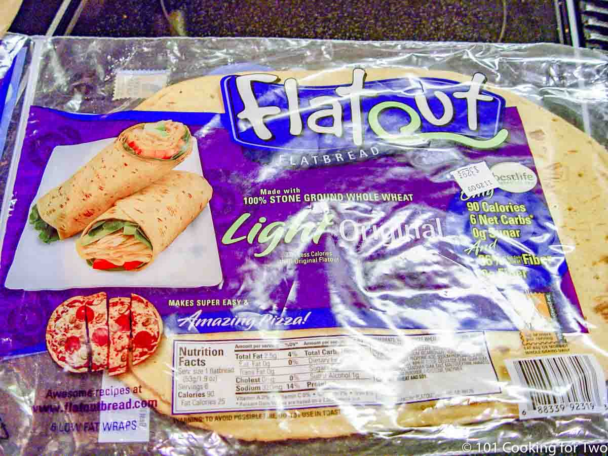 bag of low carb Flatout bread