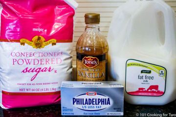 cream cheese with frosting ingredients