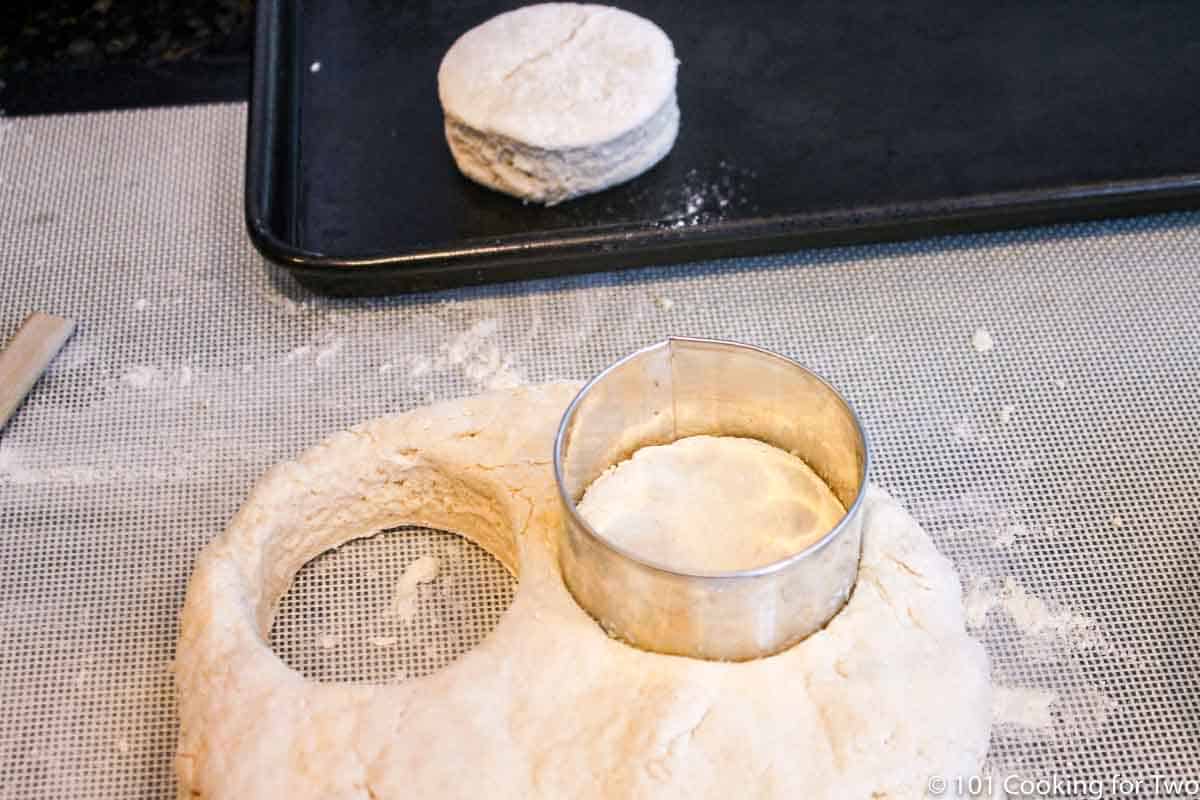 cutting out biscuits